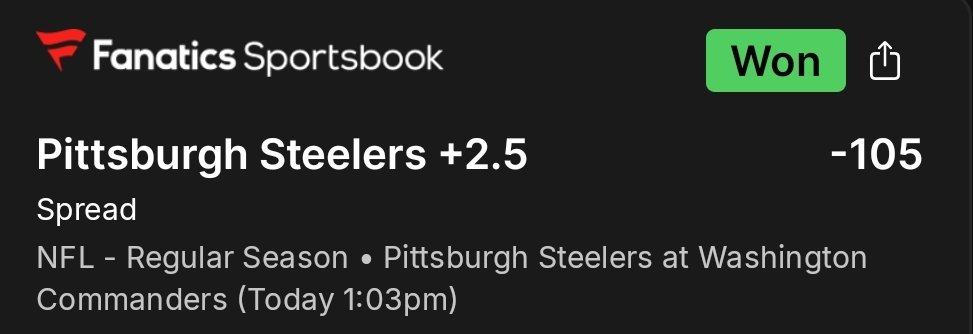 AnezOlana's tweet image. Phew

I took this line very early so finally it pays off

Ty #PITvsWAS that was a fun game