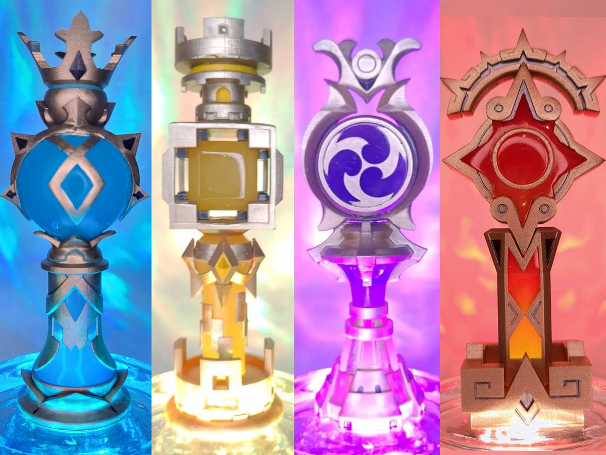 Shiru_sama's tweet image. Look at this beauty little Gnosi... #Gnosis? Gnosises?
(What is the plural of Gnosis?)

I&apos;m so happy to add pyro. Thanks Hoyovers for drop one after all this time XD But please give me Dendro and Hydro for my set too QQ
#PyroGnosis #Mavuika
You like it @DEGenshinImpact ?