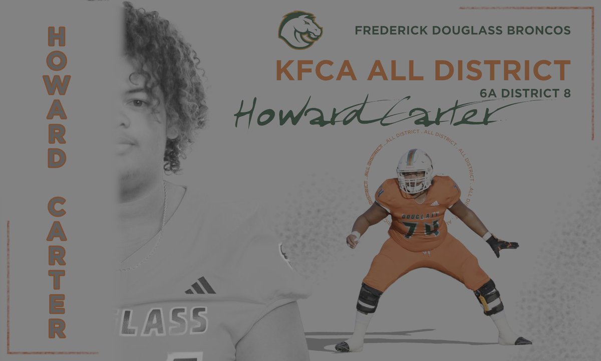 Douglass Football (@fdouglassfb) on Twitter photo Congratulations to <a href="/HowardCarter53/">Howard carter</a> on being named to the KFCA ALL DISTRICT team. <a href="/coachnatemcpeek/">Nathan Mcpeek</a> Congratulations to <a href="/HowardCarter53/">Howard carter</a> on being named to the KFCA ALL DISTRICT team. <a href="/coachnatemcpeek/">Nathan Mcpeek</a>