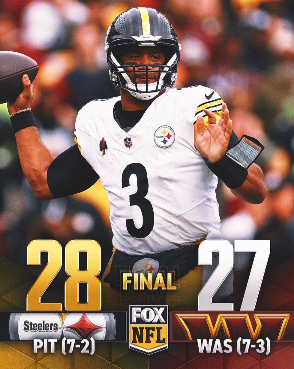 harlanwheelerr's tweet image. HELL YEA 👏🏻 Russell Wilson is 3-0 as a Steeler #PITvsWAS