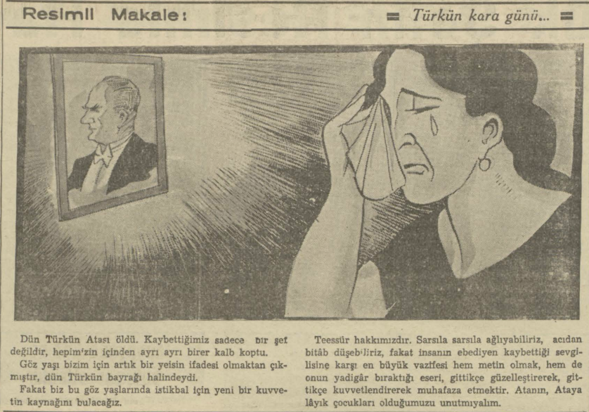 Türkün kara günü...

📰 Son Posta Gazetesi | 11 Kasım 1938 📅