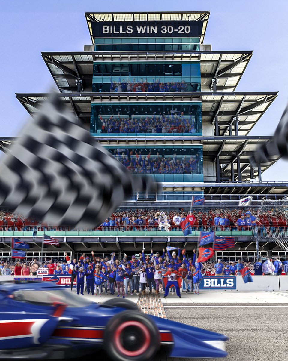 BuffaloBills's tweet photo. Victory lap. 🏁

#BUFvsIND | #BillsMafia https://t.co/sP3lm6hsr5