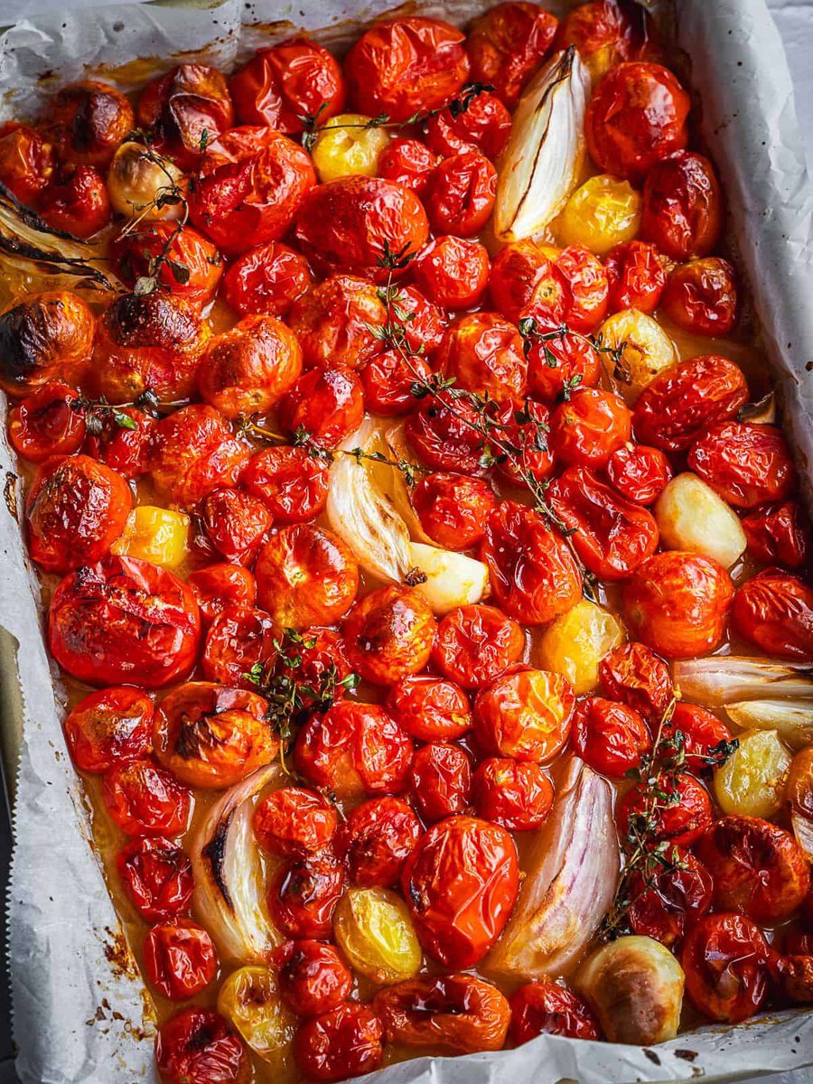 Oh roasted cherry tomatoes they could never make me hate you