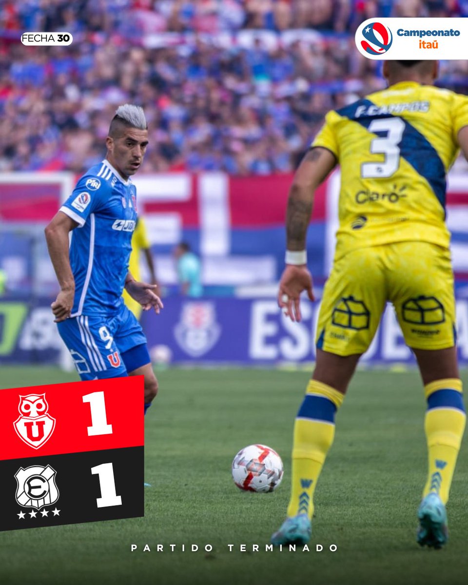 CampeonatoCL's tweet image. ⚽️Empate en el Nacional

@udechile  y @evertonsadp igualaron por la #Fecha30 del #CampeonatoItaú 

Repasa la crónica del partido ⬇️

campeonatochileno.cl/noticia/11702/…