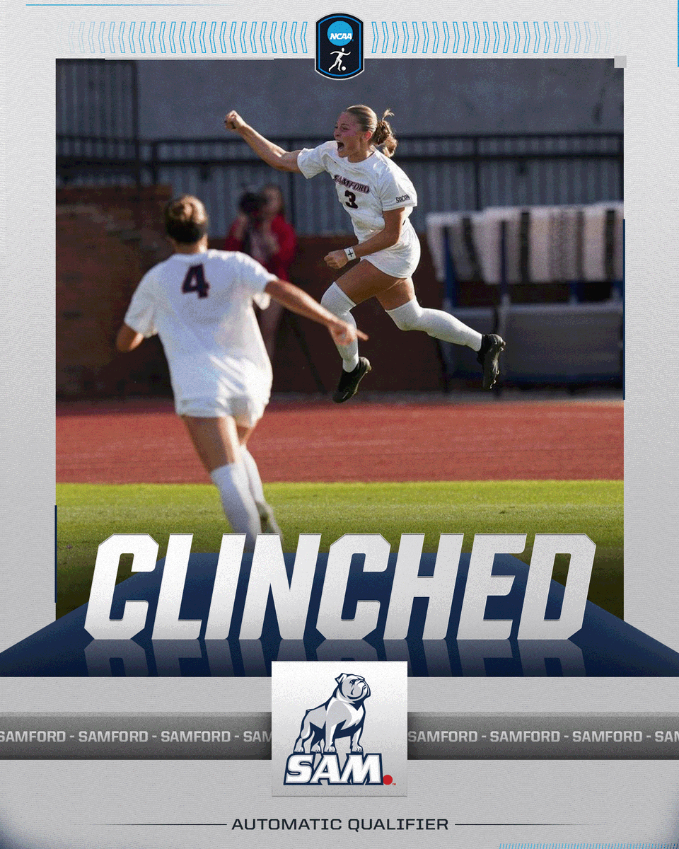 ⚽️ CLINCHED ⚽️

<a href="/SamfordSoccer/">Samford Soccer</a> has clinched a spot in the NCAA Women's Soccer Tournament after defeating Western Carolina, 1-0, in the <a href="/SoConSports/">The Southern Conference</a> tournament.

#NCAASoccer