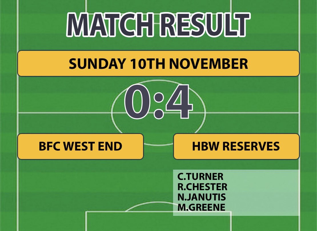 HBW United Reserves tweet media