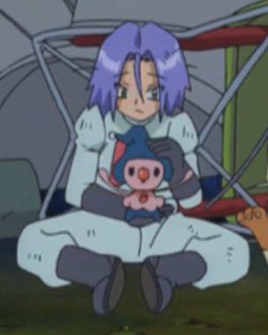 DailyJamesTeam1's tweet photo. James &amp; his dear Mime Junior.

#ロケット団 #anipoke #アニポケ #Pokemon #TeamRocket #コジロウ https://t.co/FbOBtEyuAN