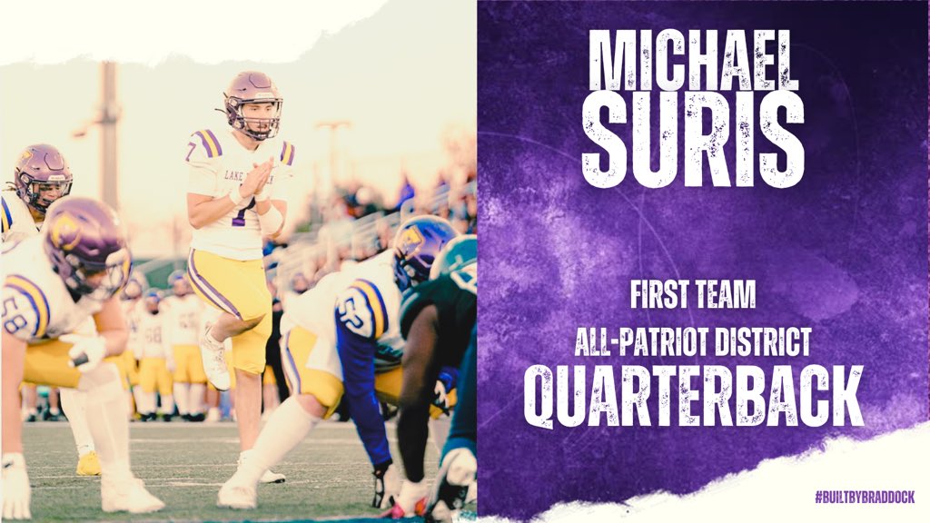 Coach Doc (@mdoc376) on Twitter photo Congratulations to 2024 Patriot Conference selection. <a href="/LakeBraddockFB/">Lake Braddock 🏈</a> <a href="/FCPSLBSS/">Lake Braddock SS</a> <a href="/bruins_atp/">LB Athletic Training</a> <a href="/LBathletic/">LB Bruins Athletics</a> <a href="/bruin_boosters/">Bruin Boosters - Lake Braddock</a> <a href="/Michael_Suris7/">Michael Suris</a> Congratulations to 2024 Patriot Conference selection. <a href="/LakeBraddockFB/">Lake Braddock 🏈</a> <a href="/FCPSLBSS/">Lake Braddock SS</a> <a href="/bruins_atp/">LB Athletic Training</a> <a href="/LBathletic/">LB Bruins Athletics</a> <a href="/bruin_boosters/">Bruin Boosters - Lake Braddock</a> <a href="/Michael_Suris7/">Michael Suris</a>