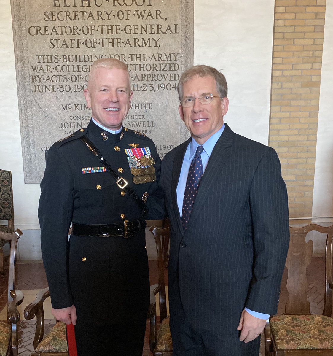 WPatrickMurphy's tweet photo. Happy Birthday U.S. Marine Corps! I’ve enjoyed a career-long partnership and friendship with the dedicated men &amp; women of our maritime land force. Semper fidelis! https://t.co/FVT73zEm3r