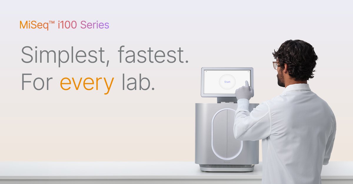 Same-day results and minimal hands-on time, enabling you to find deeper insights faster than ever with NGS. Now you can.
ilmn.ly/3BFt5fM bit.ly/3ClSLOR