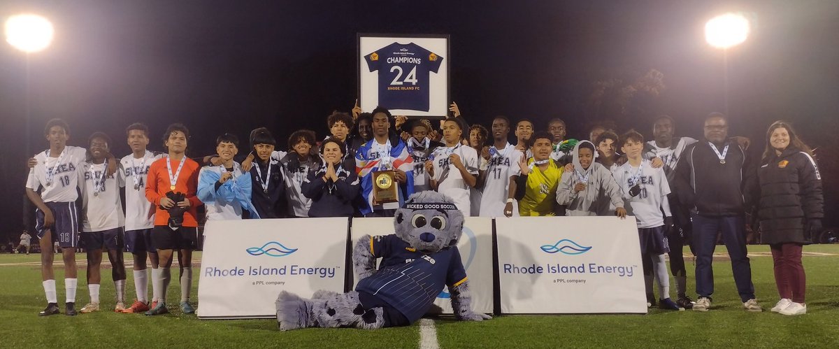 For the third time in the last 23 hours, a Pawtucket high school team won a championship at RIC. Today, it was the <a href="/SheaHigh/">Jacqueline Ash</a> boys' soccer team edging <a href="/LHSRI_Athletics/">Lincoln Athletics</a>, 1-0, to win the D-2 title. The <a href="/SaintRays/">Saint Raphael Academy</a> girls' soccer and <a href="/TolmanAthletics/">Tolman Athletics</a> volleyball teams won last night.