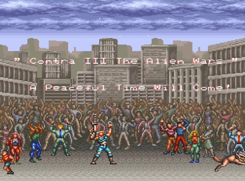 retrowildlands's tweet photo. It is done! #Contra3: The Alien Wars was one hell of a ride! Hard as $@#%, too. I can see why so many people love this one. Tight controls, awesome visuals and adrenaline pumping action. I do wish I had a friend to play this one with, though! https://t.co/CB3ry8bgGc