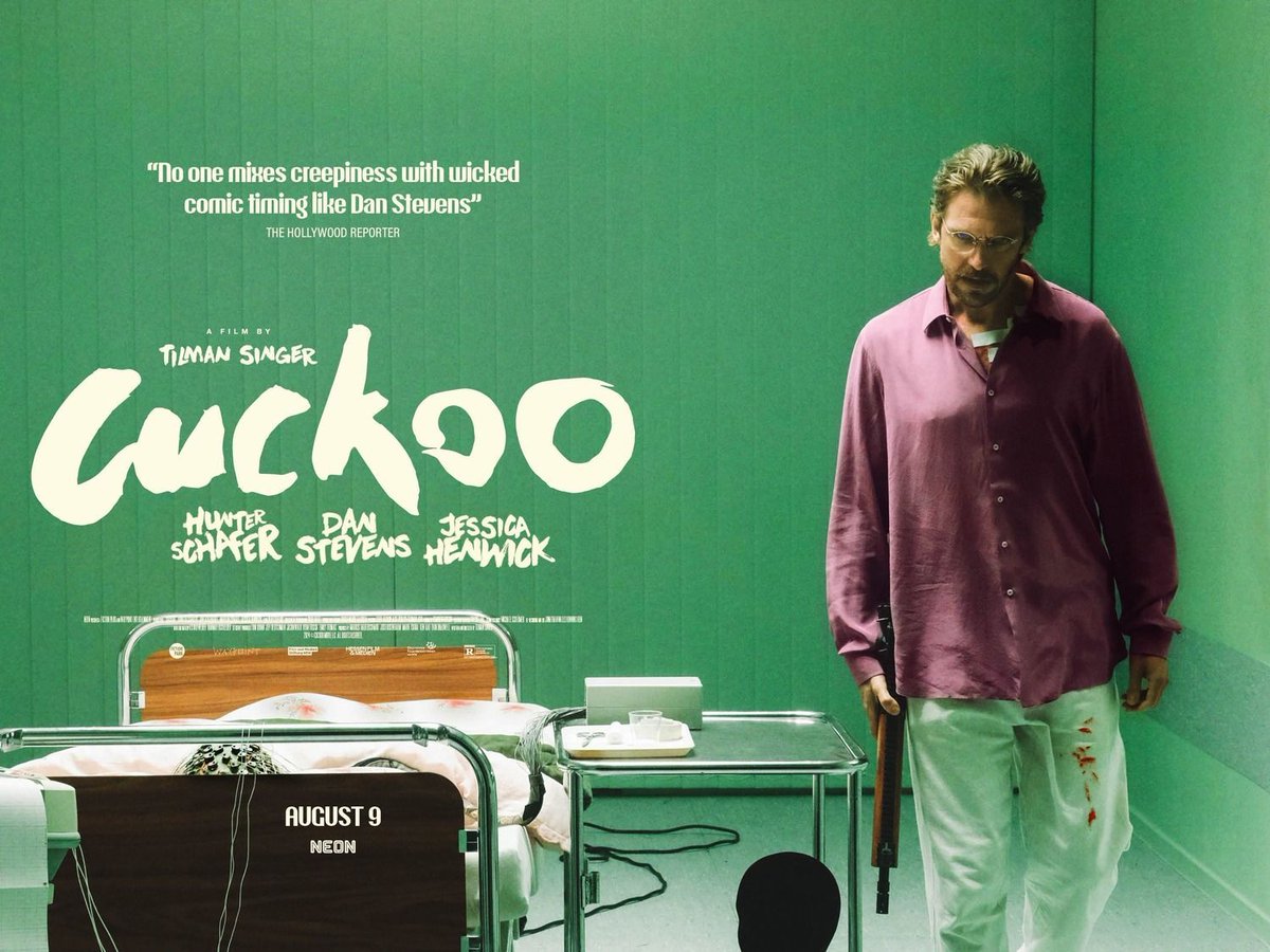 newbeverly's tweet photo. Tilman Singer's CUCKOO (2024) screens this  Monday &amp; Tuesday, November 11th &amp; 12th, at 7:30pm paired with Dario Argento's CREEPERS (1985) at 9:45pm. 35mm prints of both! Tickets: https://t.co/BJPYmrN3qF https://t.co/KL5LHGSgwU
