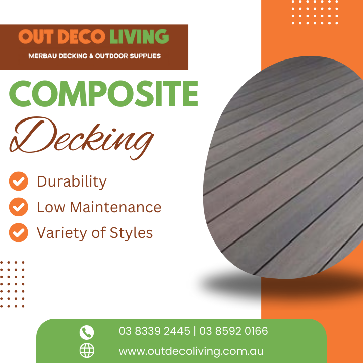 Outdecoliving1's tweet photo. Transform your outdoor space with composite decking from Outdeco Living! 
🌿✨
𝘾𝙖𝙢𝙥𝙗𝙚𝙡𝙡𝙛𝙞𝙚𝙡𝙙 𝘾𝙤𝙣𝙩𝙖𝙘𝙩
P:(03) 8339 2445 - MB: 0437 352 255
F:(03) 8339 2465
𝘿𝙖𝙣𝙙𝙚𝙣𝙤𝙣𝙜 𝙎𝙤𝙪𝙩𝙝 𝘾𝙤𝙣𝙩𝙖𝙘𝙩
P:(03) 8592 0166 - MB: 0426 215 830

#CompositeDecking https://t.co/IIDI3NKCEl