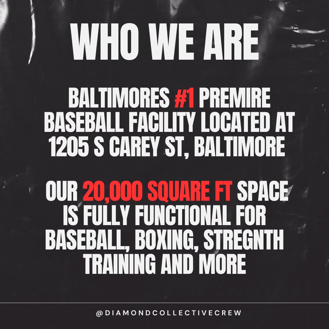 diamondcobmore's tweet photo. We are the Diamond Collective. 

We are still affiliated with Buba Baseball.🤝

However facility ownership has is now run by the Diamond Collective. We are dedicated to using our facility to help, motivate and uplift the community. 

We’re ready to WORK! https://t.co/BTickGmPX2