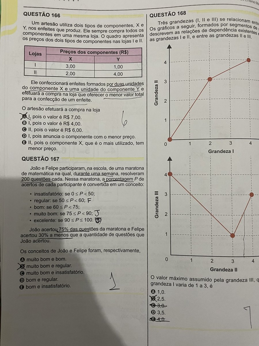 mineirodostudy's tweet image. Essa 166 eu li um trilhao de vezes com medo de ser alguma pegadinha no enem