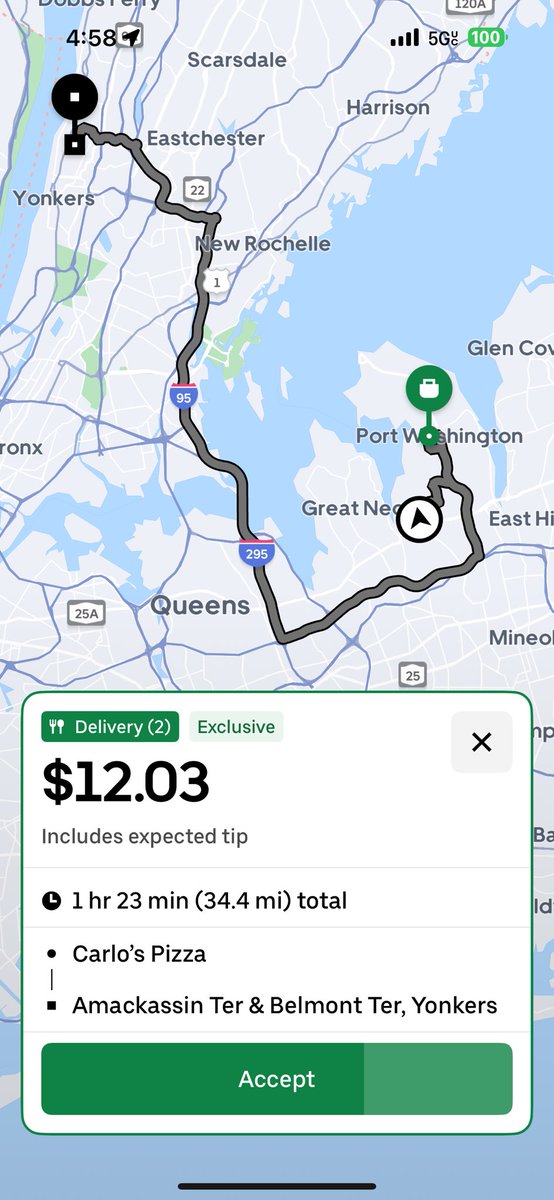 livejohnson718's tweet photo. @Uber example…. Who in their right mind world take this trip? For $12.03?  Y’all smoking some real high grade crack or something cause WTF! https://t.co/Rj36w38ynG