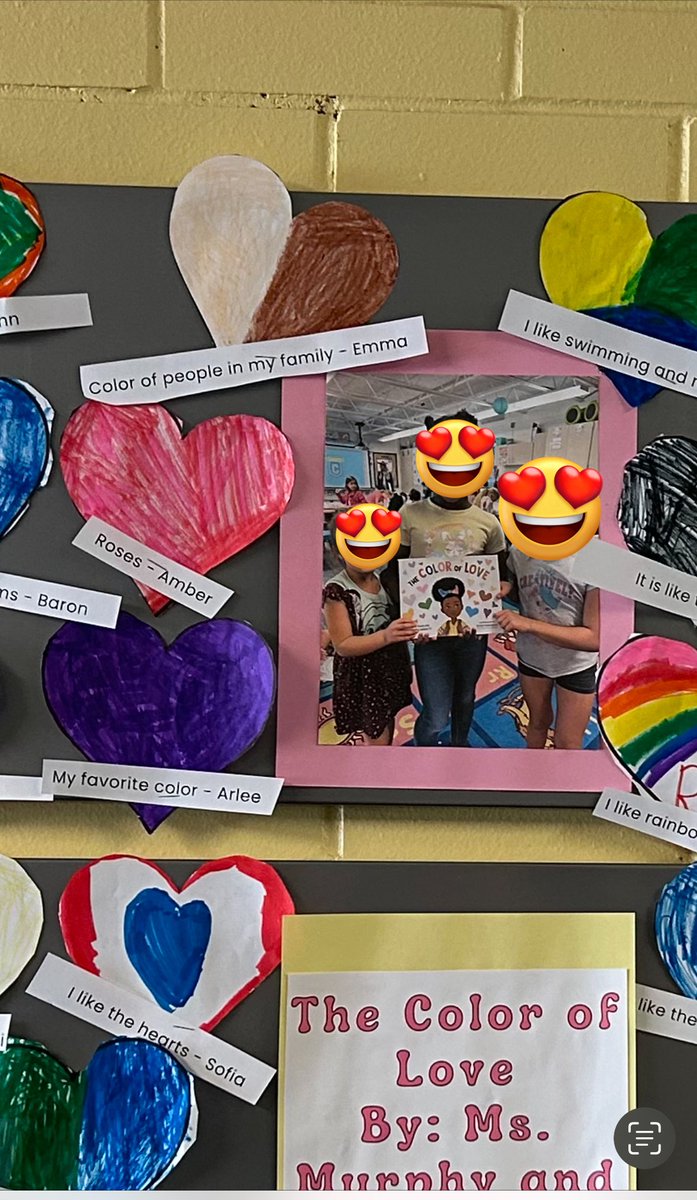 MissConnsClass's tweet image. We read your beautiful book and we were inspired to share it with our buddy class. Then we made our own hearts that are now are showcased in our main hallway!Thank you both for writing such a lovely book.♥️ 🫶🏽🫶🏿🫶🏻
@LauraAJarrett @PoppyHarlow