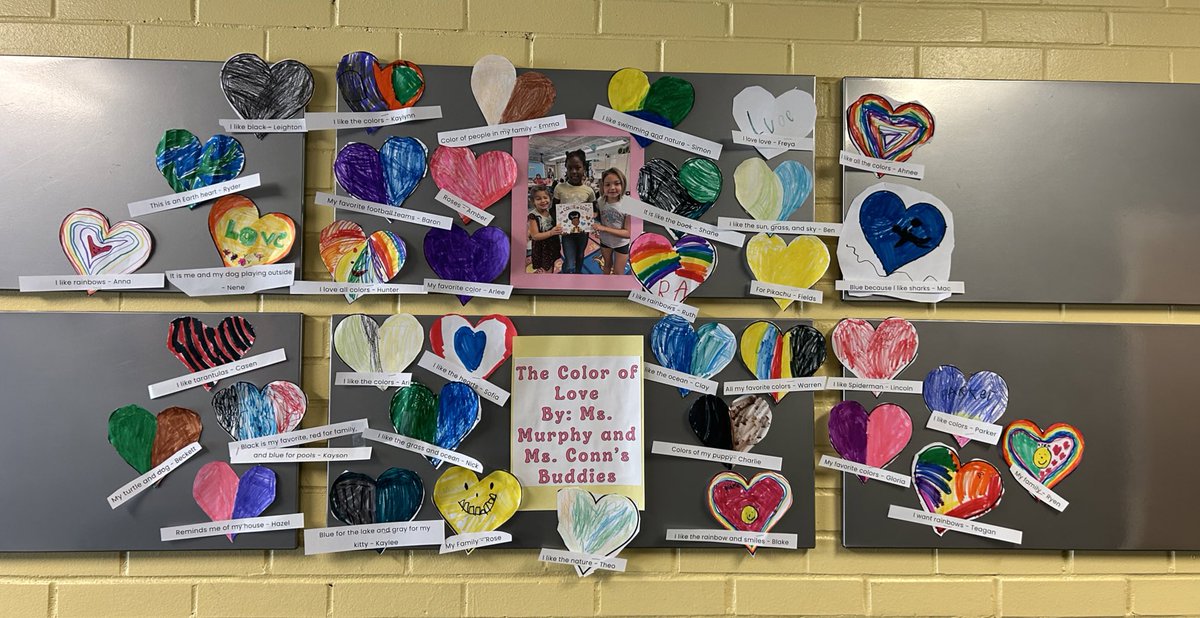 MissConnsClass's tweet image. We read your beautiful book and we were inspired to share it with our buddy class. Then we made our own hearts that are now are showcased in our main hallway!Thank you both for writing such a lovely book.♥️ 🫶🏽🫶🏿🫶🏻
@LauraAJarrett @PoppyHarlow