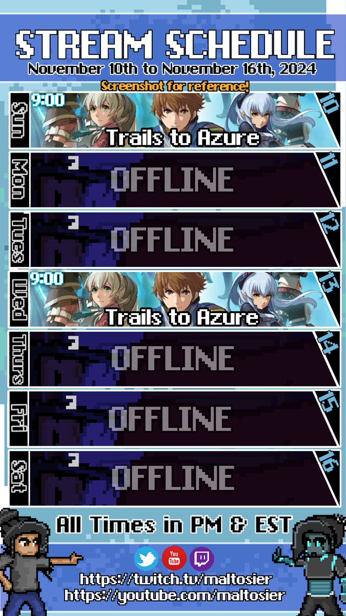 Finally starting up Trails to Azure on my streams!

Schedule