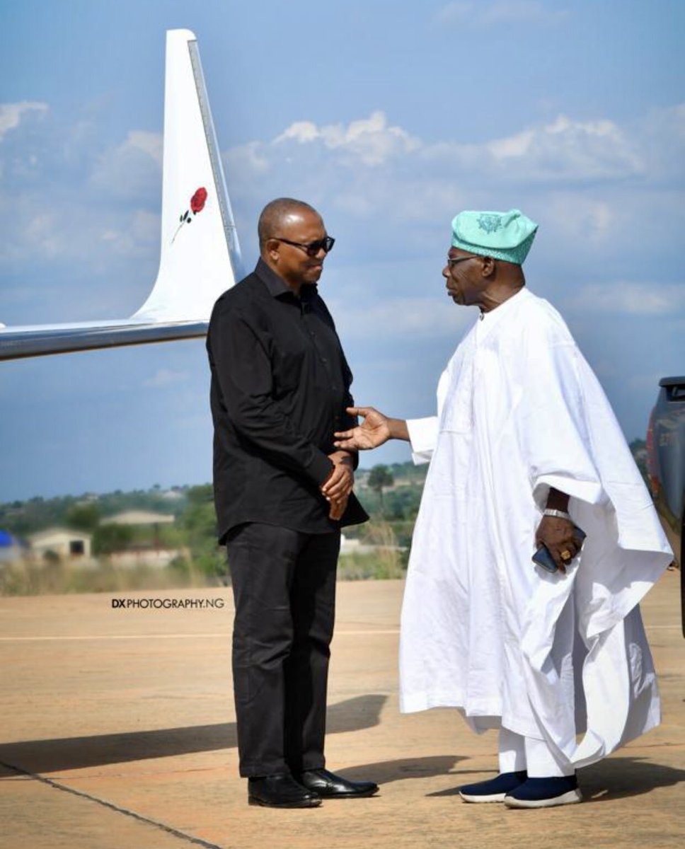 firstladyship's tweet photo. Obasanjo was the only Nigerian president that attracted U.S presidents to Nigeria. Jimmy Carter, Bill Clinton &amp; George Bush. OBJ rubbed shoulders with the trio, &amp; Nigeria’s Image/Passport was better for it. Peter Obi is the only man that will reenact OBJ’s performance. https://t.co/8nmylXBaNx