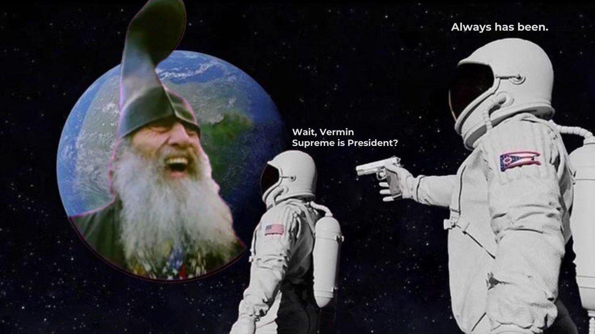 Vermin Supreme (TM) KING of PRESIDENT America USA tweet media