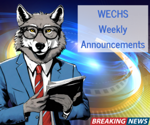 WECHSwolfpack's tweet photo. Wilkes Early College High School Weekly Announcements from Ms. Sorel https://t.co/5SrZnl75L5 https://t.co/R1oFunAryV