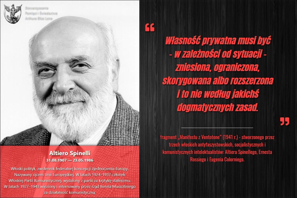 SABLane_PL's tweet photo. Zapraszamy na https://t.co/SgiAMI3Q5l #antypolonizm #antykomunizm #sablane
"Własność prywatna musi być – w zależności od sytuacji – zniesiona, ograniczona, skorygowana albo rozszerzona i to nie według jakichś dogmatycznych zasad."
Spinelli, twórca komunistycznego tworu, UE. MYŚL! https://t.co/tqyqzyYyUJ