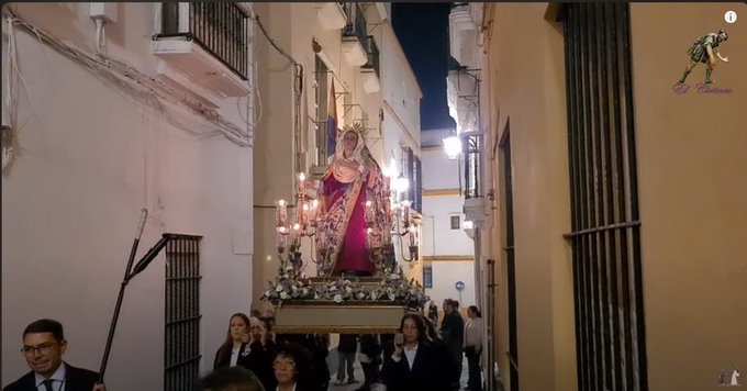 Vídeo del Rosario vespertino de María Santísima de la Piedad de Cádiz 2024