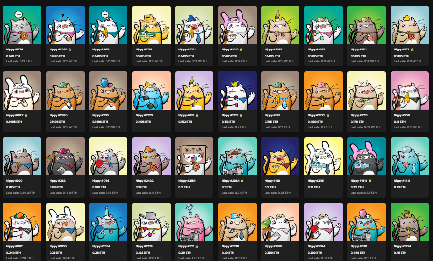 CopingMeKenIsm's tweet photo. PROMO TIME!!! This is the #Frensville @meetnippy floor on @opensea. All 40 listings. I have chosen 10 listings that get sent FREE $ETH (between .02 and .05) from my wallet when bought/staked in the #Frensville portal. Will update periodically. Post proof of purchase/staking. https://t.co/Jp5C9YrPLc