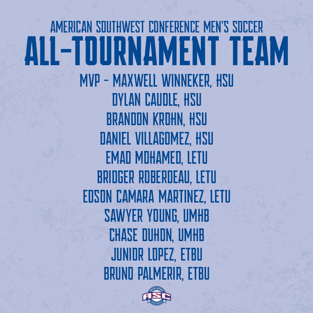ASC_sports's tweet photo. Your 2024 ASC Men's Soccer All-Tournament Team!

#ascsports #ascsoc #ascchamps #d3soc https://t.co/TWamTRcEK2