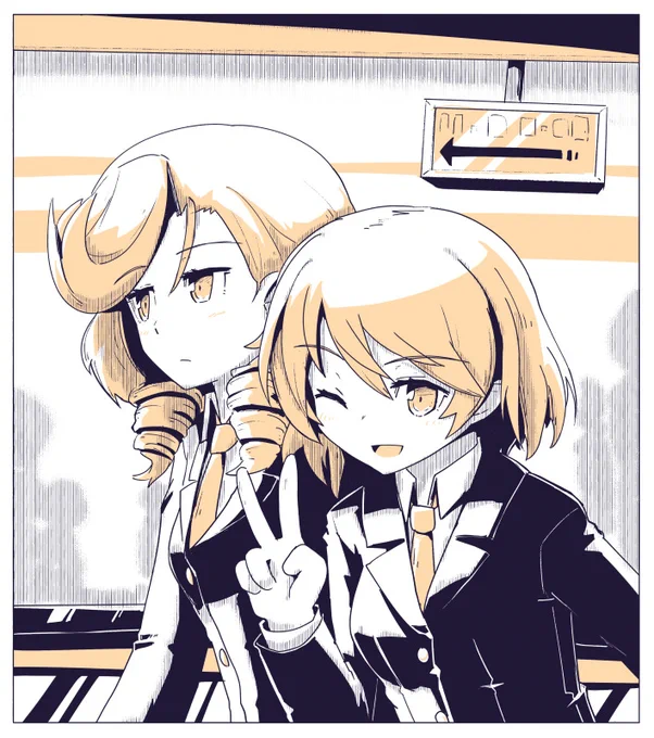 晶乃さんお祝い過去絵で…と思ってたけど追加で描きたくなってきちゃった 
