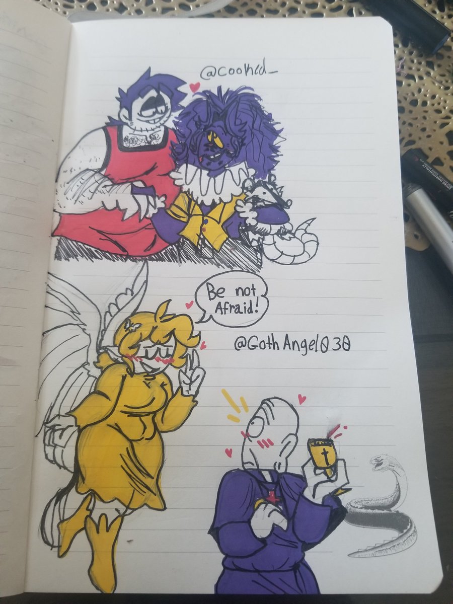 SuperCoolArtGal's tweet photo. I made two more requests! Hope yall like em :)
#spookymonthfanart #spookymonthoc #spookymonth #fathergregor #bobv https://t.co/nSp8kanhMx