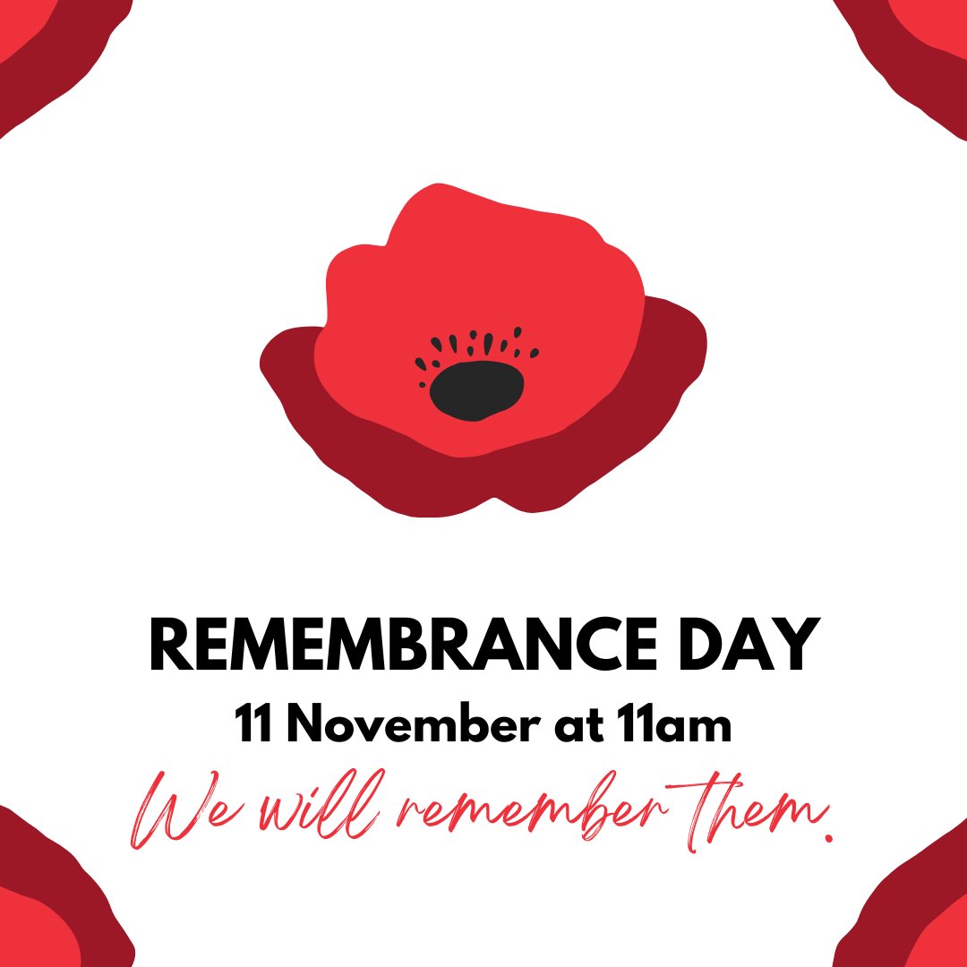 Today we pause and reflect at 11am to honour the selfless heroes who made the ultimate sacrifice for our nation.

We are forever indebted to those who served, both past and present.

#RemembranceDay2024