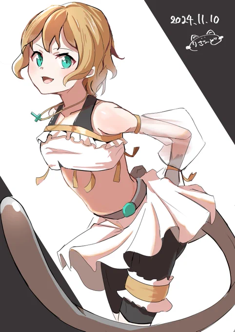 フェリシアちゃん!ゴーグルと武器はなしなお出かけモード#オリジナル#リザの冒険日記 