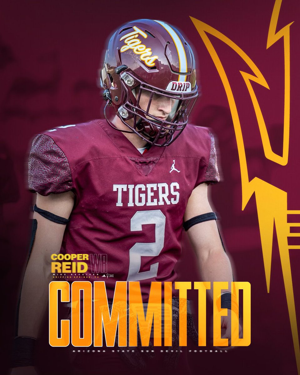 Cooper Reid (@cooper_reid4) on Twitter photo Blessed to announce my commitment to Arizona State University!! <a href="/ASUFootball/">Sun Devil Football</a> <a href="/KennyDillingham/">Coach Dillingham</a> <a href="/CoachHinesWard/">Hines Ward</a> <a href="/IWSunDevils/">Isaiah “Zek’’Williams</a> <a href="/D_Co0p/">Deontrae Cooper</a> <a href="/coacharroyo/">Coach Arroyo</a> #ForksUp Blessed to announce my commitment to Arizona State University!! <a href="/ASUFootball/">Sun Devil Football</a> <a href="/KennyDillingham/">Coach Dillingham</a> <a href="/CoachHinesWard/">Hines Ward</a> <a href="/IWSunDevils/">Isaiah “Zek’’Williams</a> <a href="/D_Co0p/">Deontrae Cooper</a> <a href="/coacharroyo/">Coach Arroyo</a> #ForksUp
