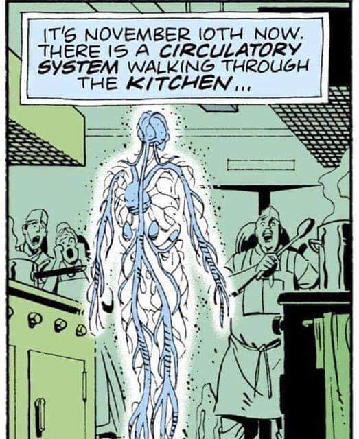 Please remember to be considerate and make sure your kitchen is accessible to local sentient circulatory systems today as they make their yearly migration.