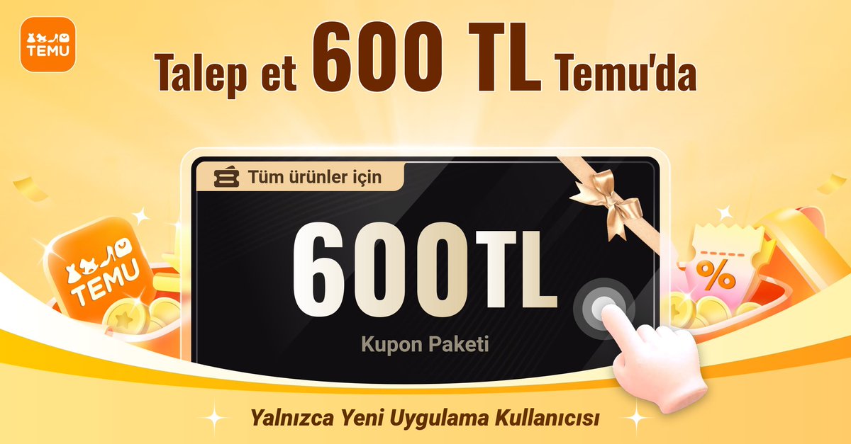 ⭐💰600 TL kupon paketini almak için bağlantıya temu.to/k/enneaj7ej73 tıklayın! Buradan (app.temu.com/m/mhm6k5w8kdj) Temu uygulamasında doğrudan 💰600 TL kazanın
Size bir sürpriz daha! Benimle birlikte kazanmak için temu.to/k/e82hkritymi'a tıklayın🤝!