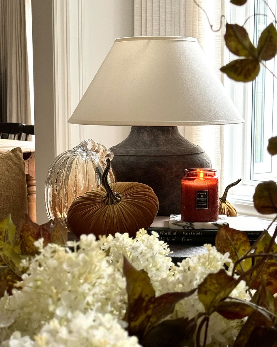 Holding on to the last blissful moments of autumn with Forbidden Fig ✨ Are you still in fall mode, or are you transitioning to holiday décor?