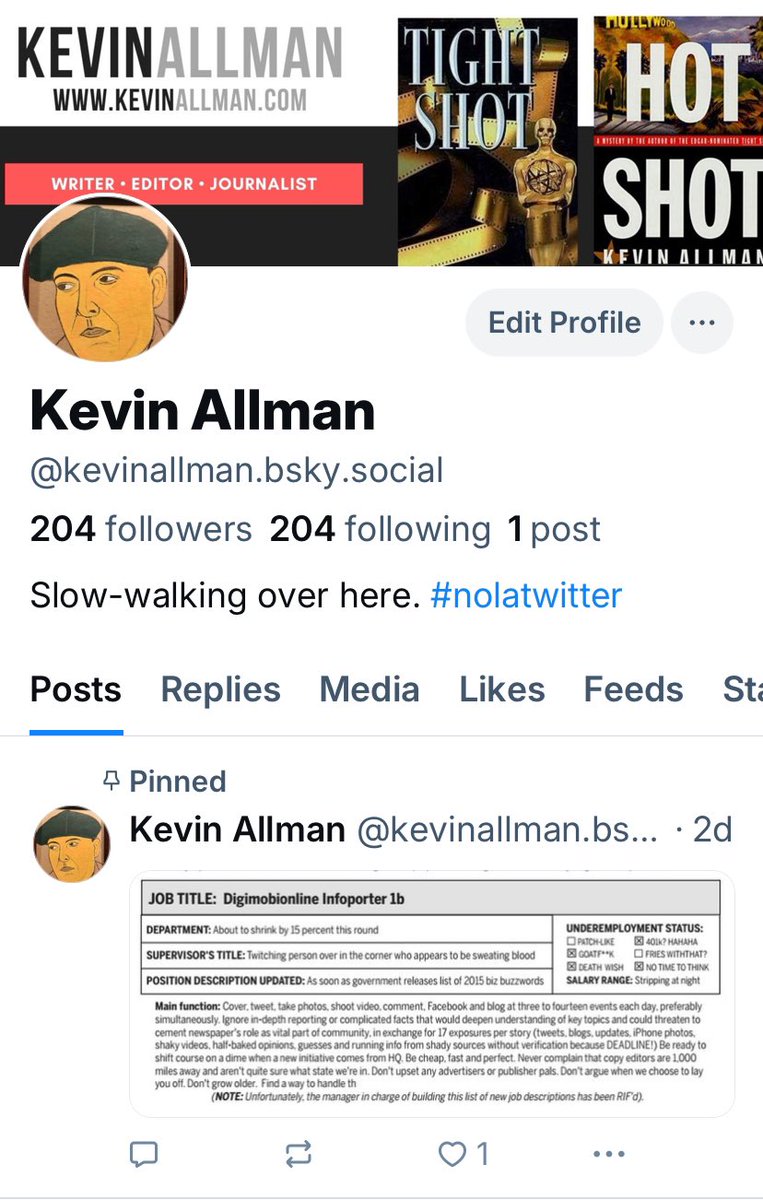 Haven’t posted yet, but it’s good to see friends there.