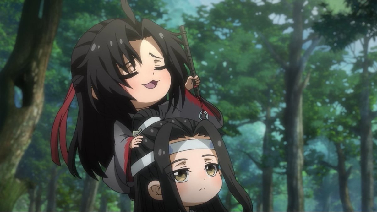 dearestwangxian's tweet photo. wwx is the epitome of “you would never know how traumatized I was bc I’m so silly and goofy” https://t.co/ZhoHeRBUmt