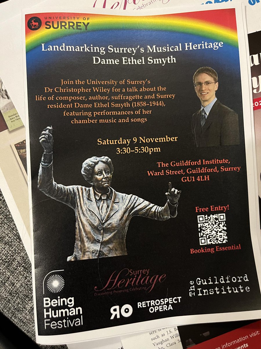 Christopher Wiley (@dr_chris_wiley) on Twitter photo 2/2 Photos from yesterday's <a href="/BeingHumanFest/">Being Human Festival</a> event on <a href="/DameEthelSmyth/">Dame Ethel Smyth</a> at <a href="/GuildfordInst/">The Guildford Institute</a>, organized and presented by <a href="/Dr_Chris_Wiley/">Christopher Wiley</a> with musical performances by him and other <a href="/UniOfSurrey/">University of Surrey</a> <a href="/SurreyDMM/">Surrey Music_Media</a> staff and students. <a href="/ESRCimpact/">University of Surrey ESRC IAA</a> <a href="/UniOfSurreyCPE/">Uni of Surrey CPE</a> <a href="/SurreyHeritage/">Surrey History Centre</a> <a href="/RetrospectOpera/">Retrospect Opera</a> 2/2 Photos from yesterday's <a href="/BeingHumanFest/">Being Human Festival</a> event on <a href="/DameEthelSmyth/">Dame Ethel Smyth</a> at <a href="/GuildfordInst/">The Guildford Institute</a>, organized and presented by <a href="/Dr_Chris_Wiley/">Christopher Wiley</a> with musical performances by him and other <a href="/UniOfSurrey/">University of Surrey</a> <a href="/SurreyDMM/">Surrey Music_Media</a> staff and students. <a href="/ESRCimpact/">University of Surrey ESRC IAA</a> <a href="/UniOfSurreyCPE/">Uni of Surrey CPE</a> <a href="/SurreyHeritage/">Surrey History Centre</a> <a href="/RetrospectOpera/">Retrospect Opera</a>