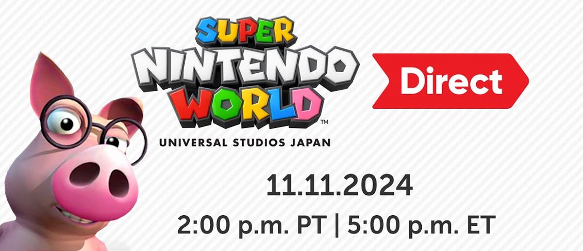 Chops Chops! The Donkey Kong Country Super Nintendo World Direct is tomorrow at 5 PM ET/2 PM PT! The best 10 minutes you've had all week, we're sure to get a release date for the expansion at Universal Japan, and maybe even get some new glimpses as well!

youtube.com/watch?v=F8OtAL…