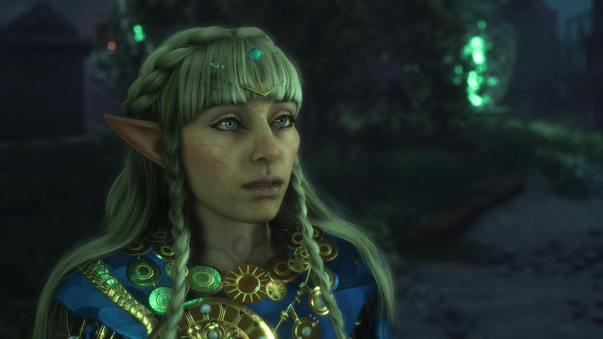 Elarunal's tweet photo. @TelunaTuna This is my girl Aurica 🤍 She’s an elven Veil Jumper (ranger). A little sassy but also a bit naive at times. She’s sweet on a certain necromancer mage 💀 https://t.co/8r56tNf7Bg