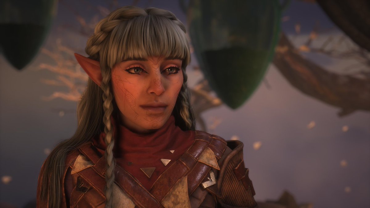 Elarunal's tweet photo. @TelunaTuna This is my girl Aurica 🤍 She’s an elven Veil Jumper (ranger). A little sassy but also a bit naive at times. She’s sweet on a certain necromancer mage 💀 https://t.co/8r56tNf7Bg