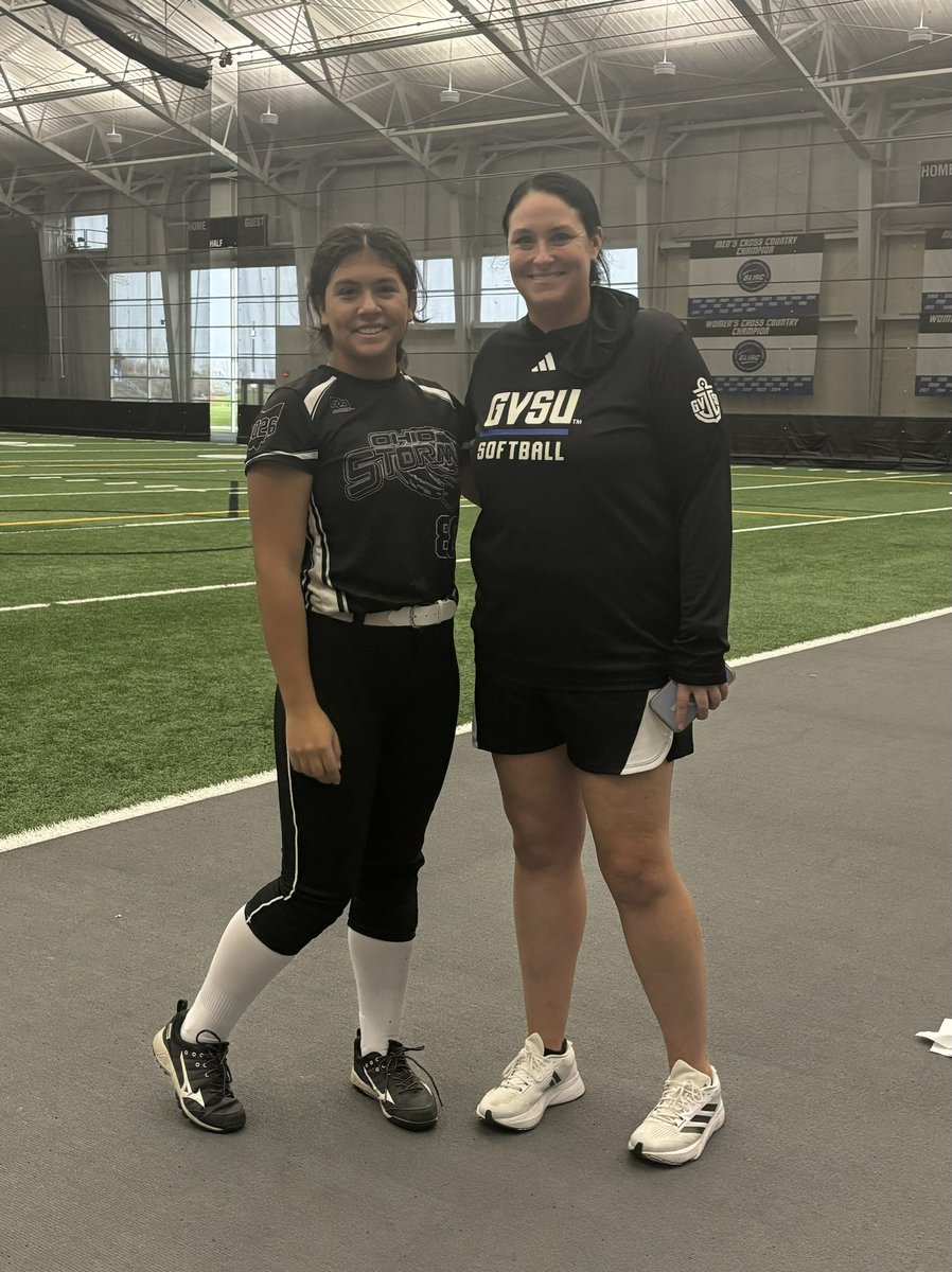 Our very own #88 Lauren Damron at Grand Valley State camp. Way to represent. 

#GoBeGreat 
#RiseAsOne 
#WeAreStorm