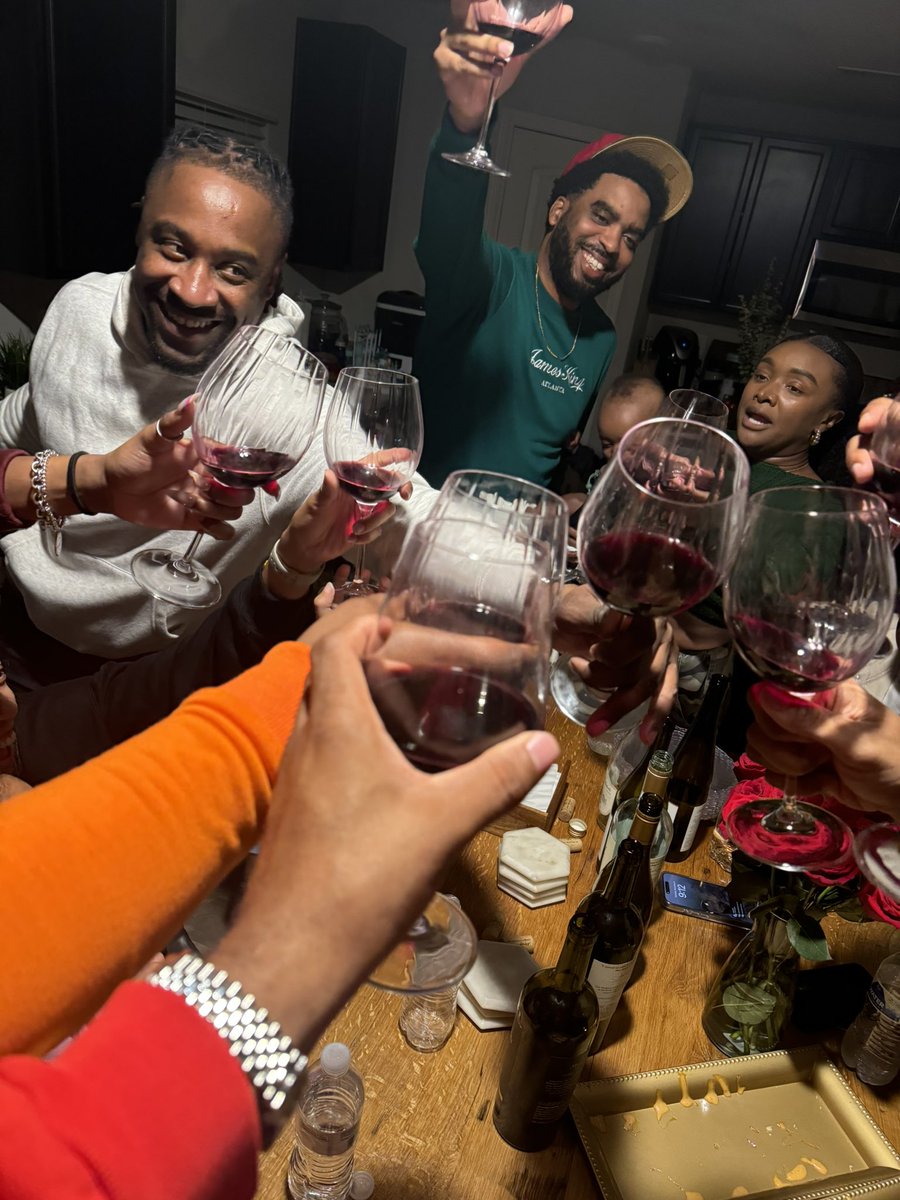 Thank you to my wife and village for showing up to close out the birthday week.🥂