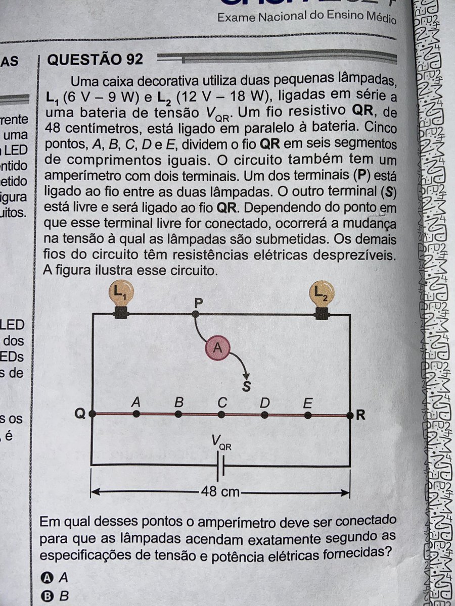 calixtopancieri's tweet image. Confundiram a prova do enem com a de eletricista do senai #enem2024