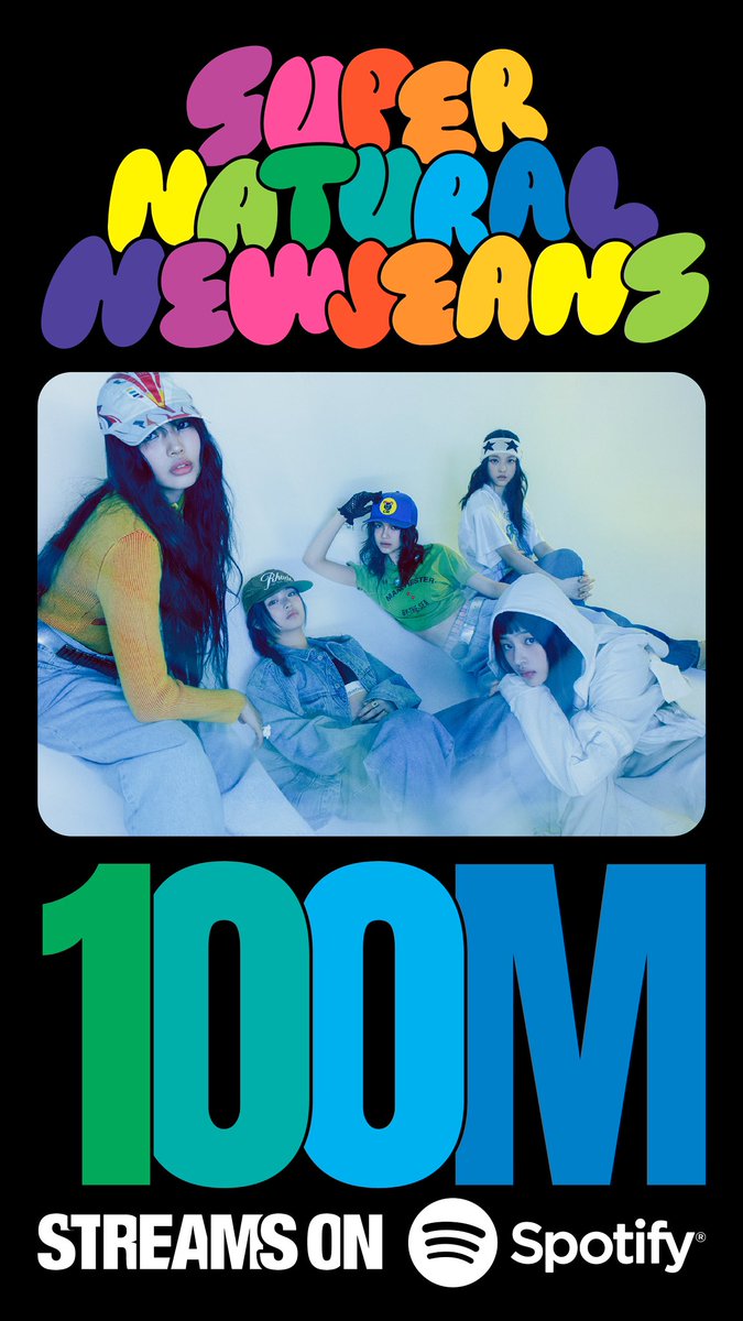 NewJeans_ADOR's tweet photo. 🐰Congratulation!💙

'Supernatural' 스포티파이 1억 스트리밍 달성을 축하합니다!
'Supernatural' hits 100,000,000 Streams on Spotify!

#NewJeans #뉴진스 #NewJeans_Supernatural #100MILLION https://t.co/OuqO7LwmuF