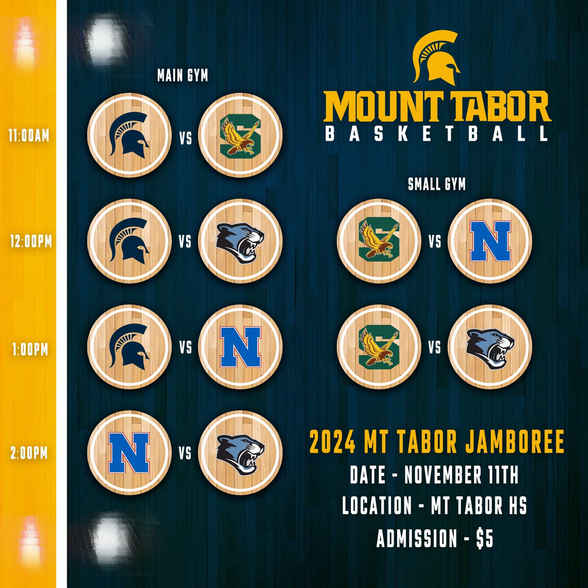 MtTaborHoops (@mttabormbbhoops) on Twitter photo Tomorrow we are hosting a preseason jamboree starting at 11am! We look forward to having Ben L. Smith, North Meck, and Panther Creek come to Sparta! Admission is $5. <a href="/northmeckbball/">North Meck Hoops</a> <a href="/BenLSmithBBall/">Smith Coach Partee</a> <a href="/PChoopcoach/">Shawan Robinson</a> <a href="/MTHoopsMuse/">Andy Muse</a> Tomorrow we are hosting a preseason jamboree starting at 11am! We look forward to having Ben L. Smith, North Meck, and Panther Creek come to Sparta! Admission is $5. <a href="/northmeckbball/">North Meck Hoops</a> <a href="/BenLSmithBBall/">Smith Coach Partee</a> <a href="/PChoopcoach/">Shawan Robinson</a> <a href="/MTHoopsMuse/">Andy Muse</a>